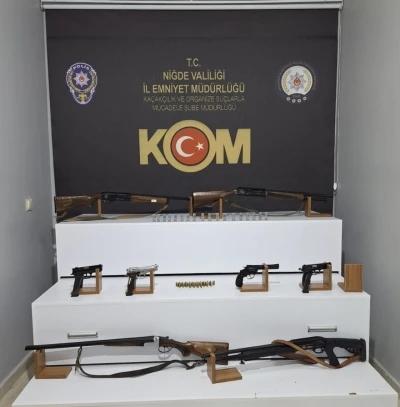 Niğde&rsquo;de yasa dışı silahlanmaya y&ouml;nelik operasyon: 1 tutuklama
