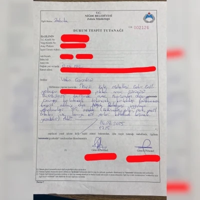 Niğde’de yere tüküren vatandaşa ceza kesildi
