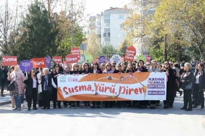 Nilüfer’de kadınlardan şiddete karşı ortak ses: &quot;Susma, yürü, diren&quot;
