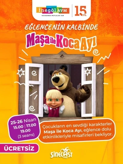 Nisan ayı İneg&ouml;l AVM&rsquo;de &ccedil;ocuklar i&ccedil;in bayram coşkusuna d&ouml;n&uuml;ş&uuml;yor
