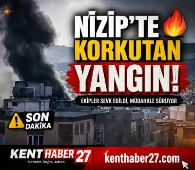 Nizip&rsquo;te Korkutan Yangın!