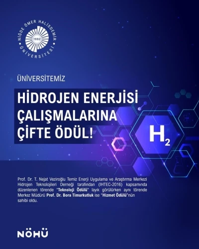 N&Ouml;H&Uuml;&rsquo;n&uuml;n hidrojen enerjisi &ccedil;alışmalarına &ccedil;ifte &ouml;d&uuml;l

