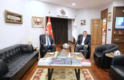 Nurettin Açıkalın’dan ATO Başkanı Baran’a ziyaret
