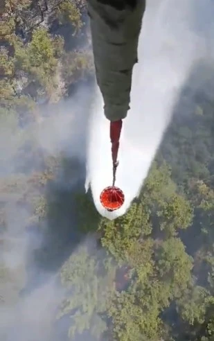 OGM: &quot;Çakaltepe mevkiinde, ormana sıçrayan yangına havadan ve karadan müdahale ediyoruz&quot;
