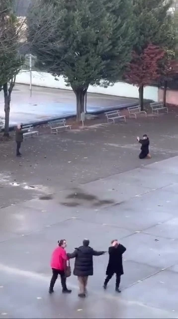 Okul bah&ccedil;esindeki rehine krizinde baba serbest bırakıldı, şantajcı tutuklandı
