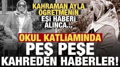 Okul katliamında peş peşe kahreden haberler! Kahraman &ouml;ğretmenin eşi...