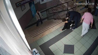 Okul m&uuml;d&uuml;r&uuml;nden hayat kurtaran Heimlich manevrası
