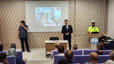 Okul servis şoförlerine ’Güvenli Taşımacılık Eğitimi’ verildi
