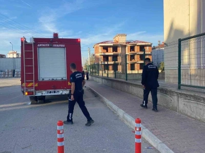 Okulda yangın alarmı paniğe sebep oldu
