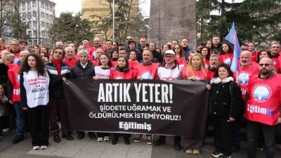 Okuldaki &ouml;ğretmen cinayetine Trabzonlu eğitimcilerden tepki
