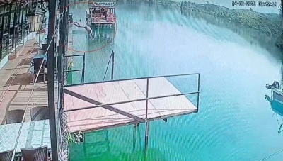 Ölüme balıklama atlayan adam yaşamını yitirdi geriye sadece olay anı görüntüleri kaldı
