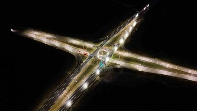 Ölümlü kazaların yaşandığı Pınarhisar-Lüleburgaz Kavşağı’nda aydınlatma çalışmaları tamamlandı
