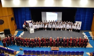 OMÜ Veteriner Fakültesi öğrencileri beyaz önlük giydi
