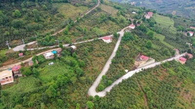 Ordu’da beton yol çalışmaları devam ediyor
