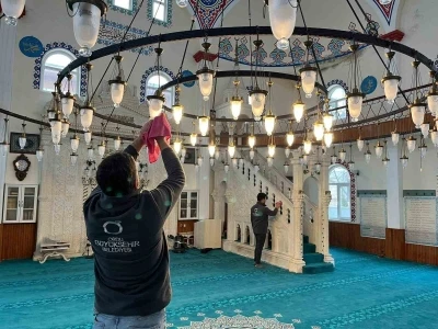 Ordu&rsquo;da camilerde Ramazan temizliği
