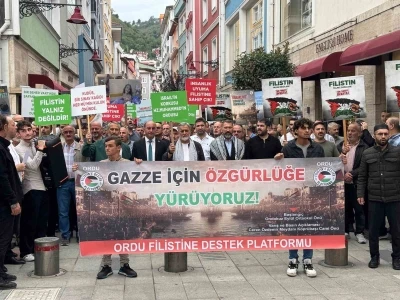 Ordu’da ‘Gazze için özgürlüğe yürüyoruz’ etkinliği
