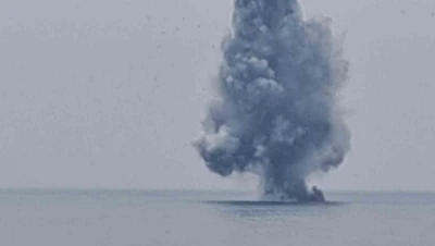 Ordu&rsquo;da kıyıya vuran insansız deniz aracı imha edildi
