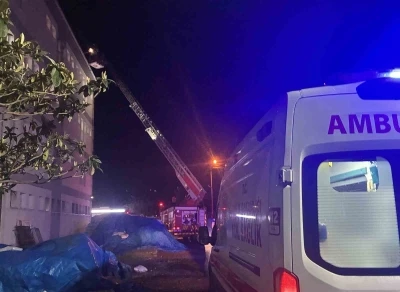 Ordu&rsquo;da &ouml;ğrenci pansiyonunda baca yangını
