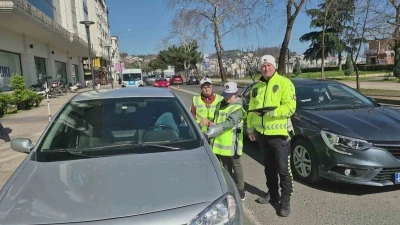 Ordu&rsquo;da &ouml;zel &ccedil;ocuklardan trafik denetimi
