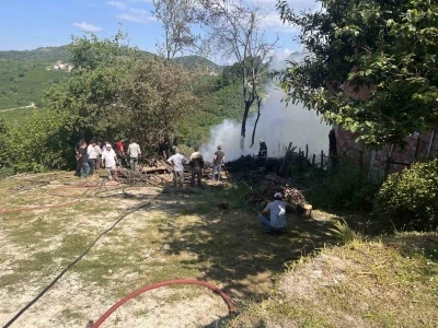 Ordu&rsquo;da samanlık yangını
