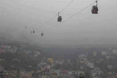 Ordu’da sis kartpostallık manzara oluşturdu
