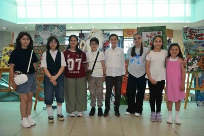 Ordu&rsquo;da &uuml;st&uuml;n yetenekli &ccedil;ocuklardan 100 eserle sanat ş&ouml;leni
