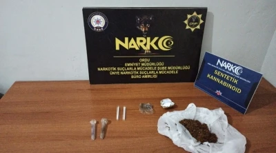 Ordu&rsquo;da uyuşturucu operasyonlarında 2 ş&uuml;pheliye adli işlem
