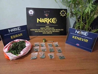 Ordu’da uyuşturucu operasyonlarında 2 tutuklama
