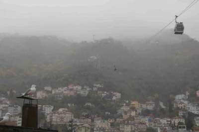 Ordu&rsquo;nun &lsquo;seyir terasında&rsquo; sis g&uuml;zelliği
