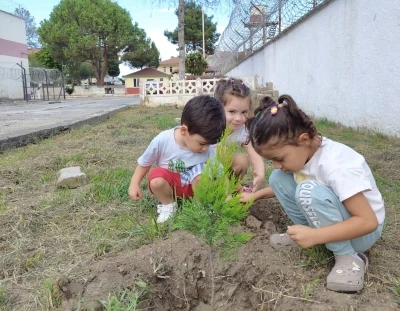 Ordulu miniklerden fidan dikim etkinliği
