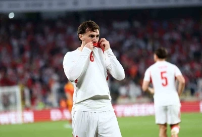 Orkun K&ouml;k&ccedil;&uuml; milli formayla 4. gol&uuml;n&uuml; kaydetti
