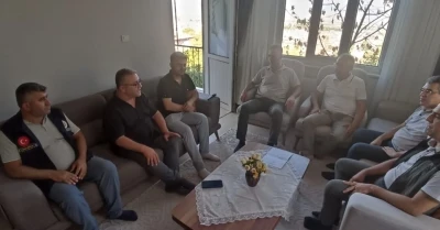 Orman Bölge Müdürü Köle, Buldan yangınıyla mücadele ederken yaralanan personeli ziyaret etti
