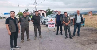 Orman ekiplerinden yollarda denetim
