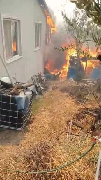 Orman yangını köye indi: &quot;Kaç, artık hiçbir şey yapamayız&quot;
