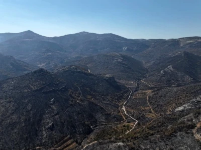 Orman yangınından geriye kalan acı manzara: 15 bin dönümden fazla alan küle döndü
