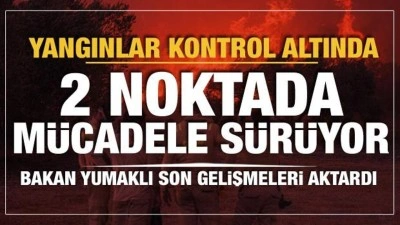 Orman yangınları tamamen kontrol altına alındı!