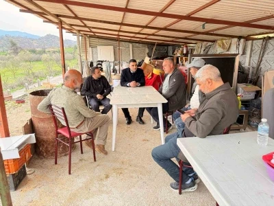 Orman yangınlarından etkilenen vatandaşların ge&ccedil;ici barınma alanları incelendi
