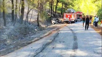 Ormana sıçrayan yangın söndürüldü
