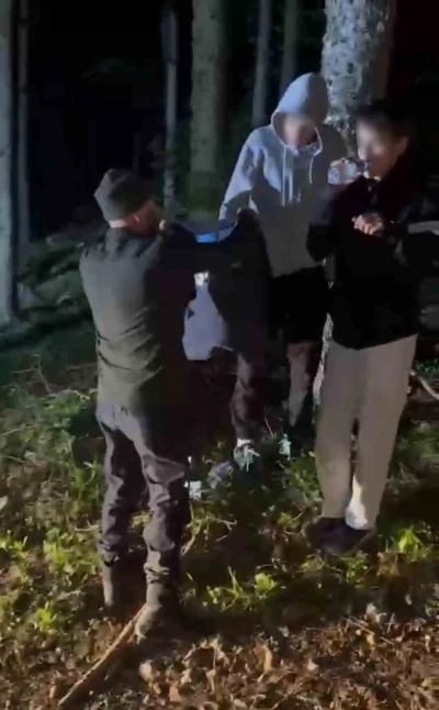 Ormanlık alanda kaybolan &ccedil;ocuklar ekiplerce bulundu
