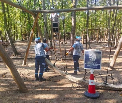 Ormanya’daki çocuk oyun alanlarına periyodik bakım
