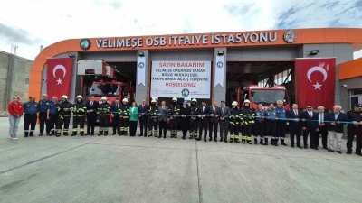 OSB’de itfaiye hizmet binası Bakan Kacır’ın katılımıyla açıldı
