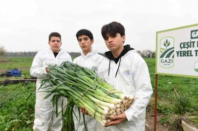 Osmangazi&rsquo;de pırasa hasadıyla doğallık sofralara taşınıyor
