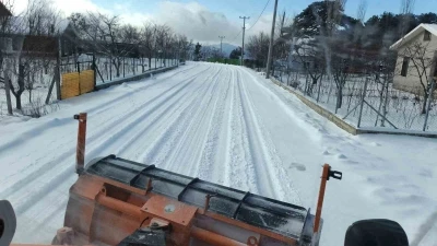 Osmangazi&rsquo;nin y&uuml;ksek kesimlerinde kar n&ouml;beti
