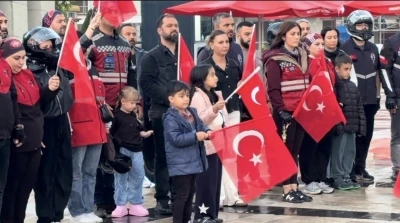 Osmaniye&rsquo;de motosiklet tutkunlarından 19 Mayıs korteji
