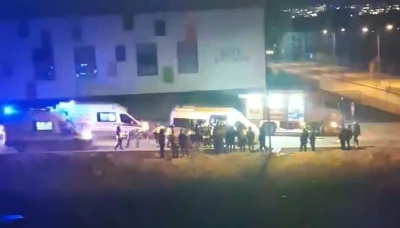 Otomobil ile servis aracının karıştığı kazada 4 kişi yaralandı
