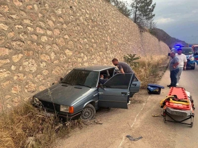 Otomobil şarampole u&ccedil;tu: 1 yaralı
