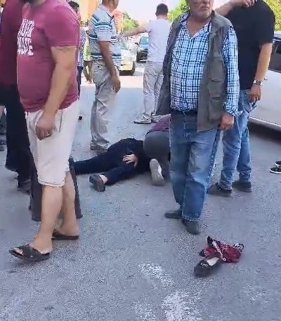 Otomobilin çarptığı yaya yaralandı
