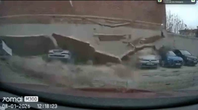 Otoparkta yaşanan facianın g&ouml;r&uuml;nt&uuml;leri ortaya &ccedil;ıktı
