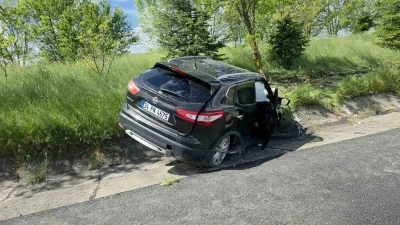 Otoyolda dolu yağışı kazaları beraberinde getirdi: 2 yaralı

