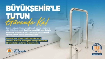 Özel bireylere ev içi tutunma aparatı desteği
